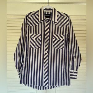 Wrangler Pearl Snap Long Sleeve M Vintage